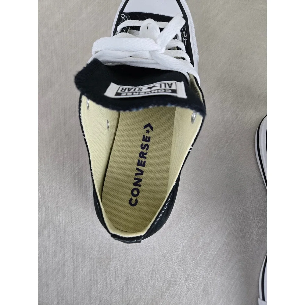 Converse Chuck Taylor All Star Low Top Black White Sneaker M9166C Men 5 Womens 7 - Picture 4 of 6